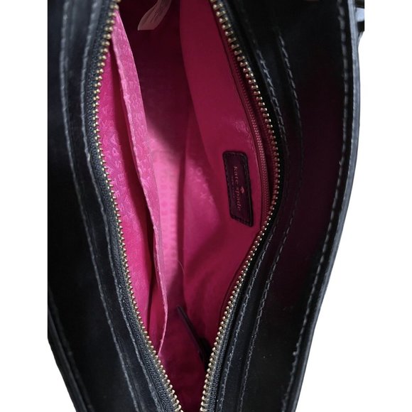 Kate Spade New York Montford Park Smooth Angelica Crossbody Handbag Purse Black - Picture 5 of 9